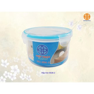 HỘP NHỰA TRÒN ĐỰNG THỰC PHẨM 3 CỠ (HỘP LẠNH TRÒN 6536) VIỆT NHẬT-GIÁ RẺ,CHÍNH HÃNG