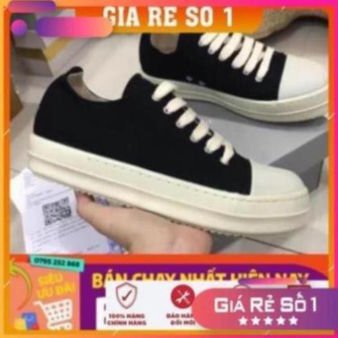 [Sale 3/3] [ 💝 GIÁ SALE] Giày rick owen cổ thấp 🌟  R🔥E🔥P 1:1 VN đế thơm Full box + Bill Sale 11 -op1 - | .