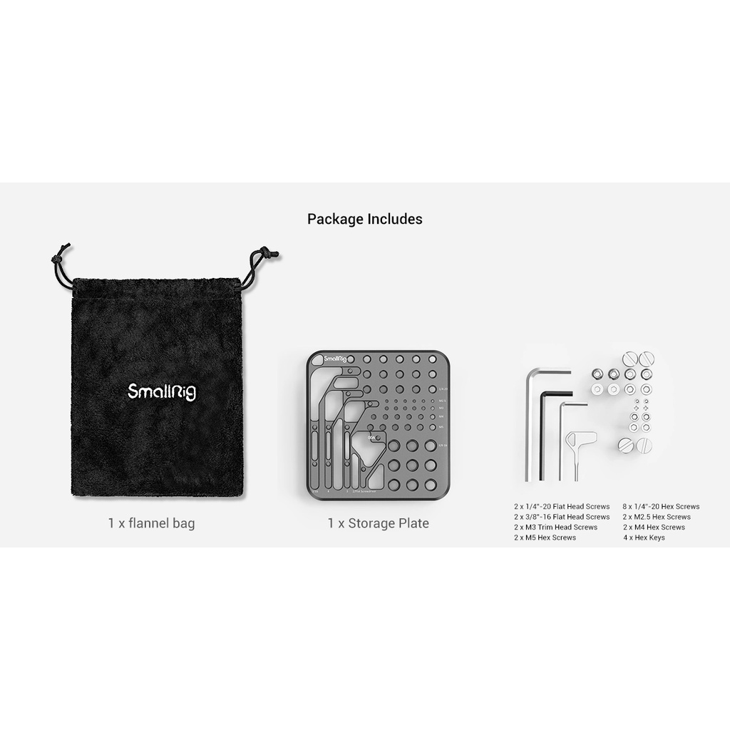 SmallRig Screw Tool and Hex Key Storage Plate 3184