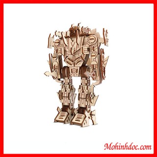 Đồ chơi lắp ráp gỗ 3D Mô hình Robot Bumblebee
