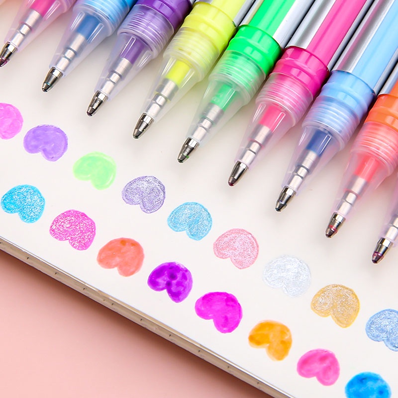 12 cây bút viết mực dạ quang ZUIXUA 6120