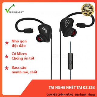 Tai nghe nhét tai KZ ZS3 Có Micro - Hàng Chính Hãng