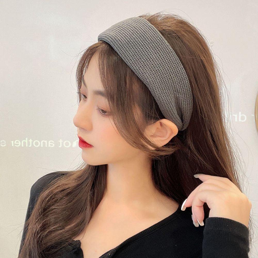 1 Băng Đô Dệt Kim Màu Sắc Ngọt Ngào Phong Cách Retro Cho Nữ