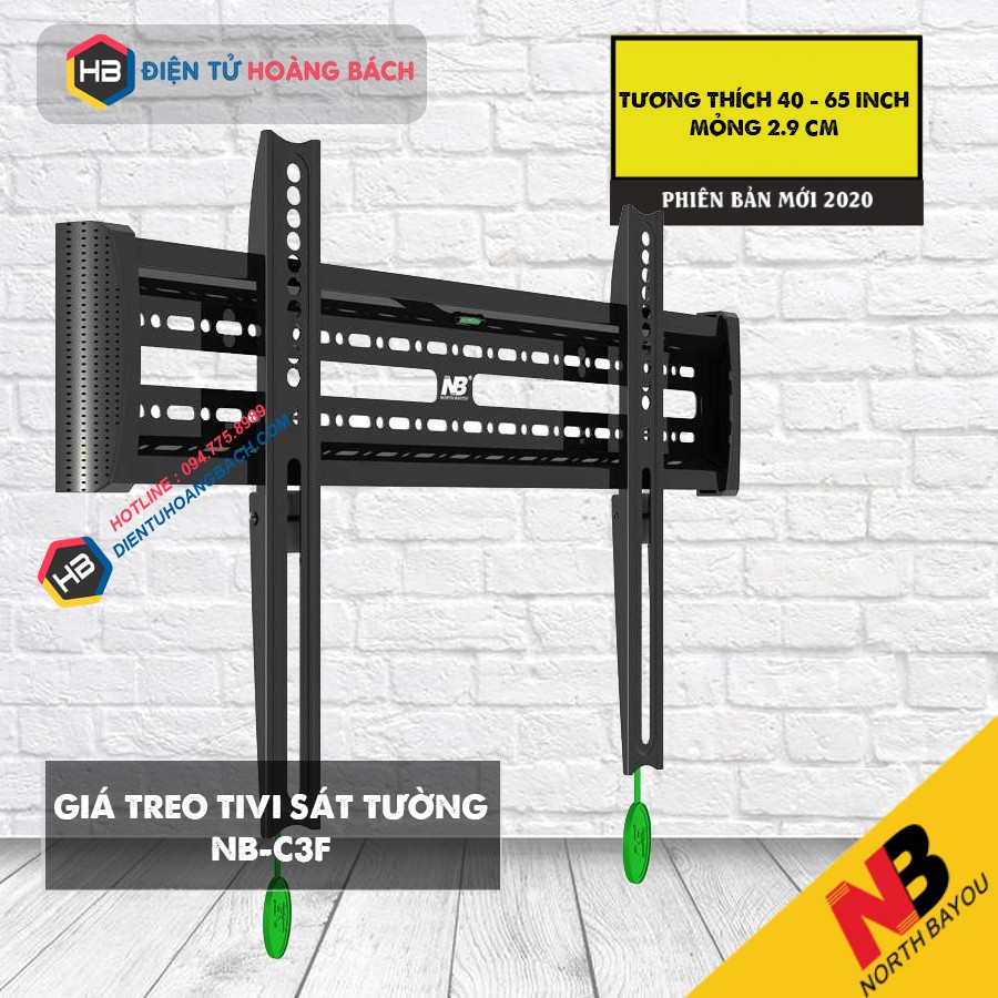 Giá treo tivi thẳng C3F 40 - 65 inch - Hàng nhập khẩu