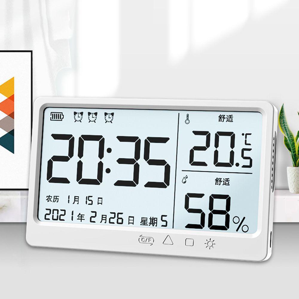 Đồng Hồ Báo Thức Điện Tử Màn Hình LCD Hiện Đại