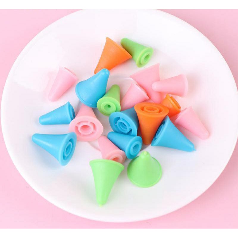 Nút nhựa mềm chặn đầu kim đan (set 2 cái)