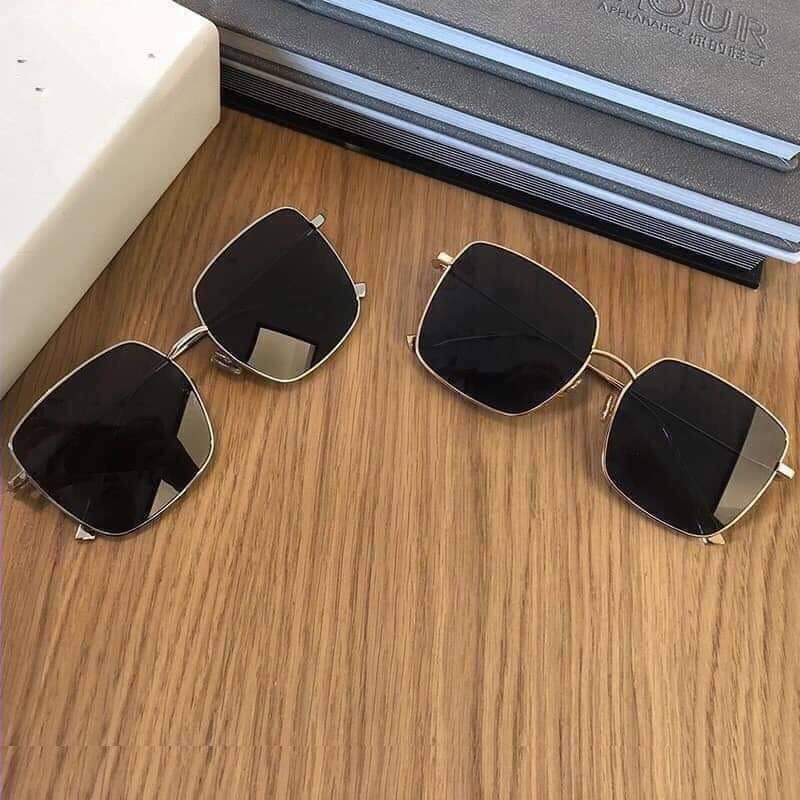 Kính mát gọng vuông kính thời trang chống nắng phong cách cổ điển cho nam cực chất -VUÔNG ĐEN