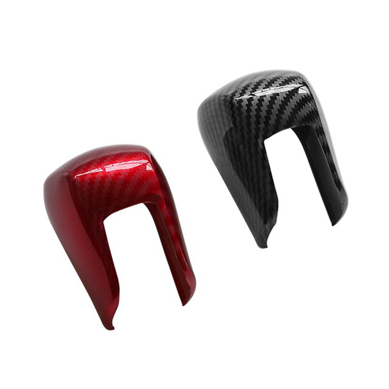 Bọc cần số xe hơi bằng sợi carbon màu đen cho Honda Civic 2022