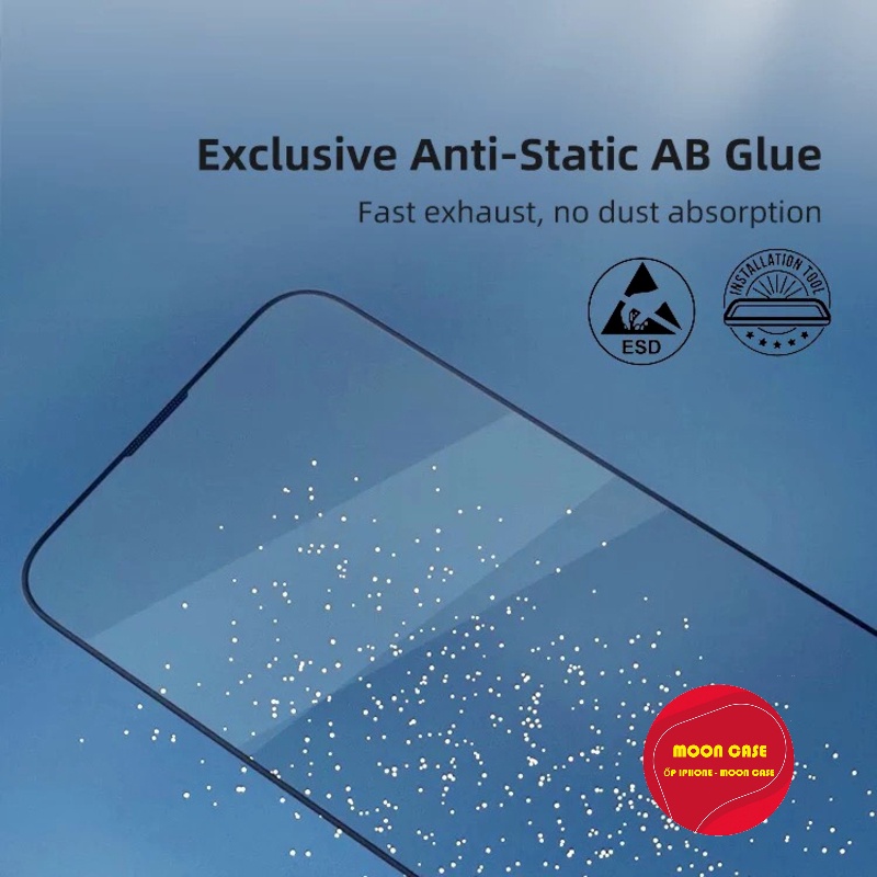 Kính cường lực có màng lưới chống bám bụi dành cho iphone 6/6plus/6s/6splus/7/7plus/8/8plus/x/xr/xs/11/12/13/pro/max