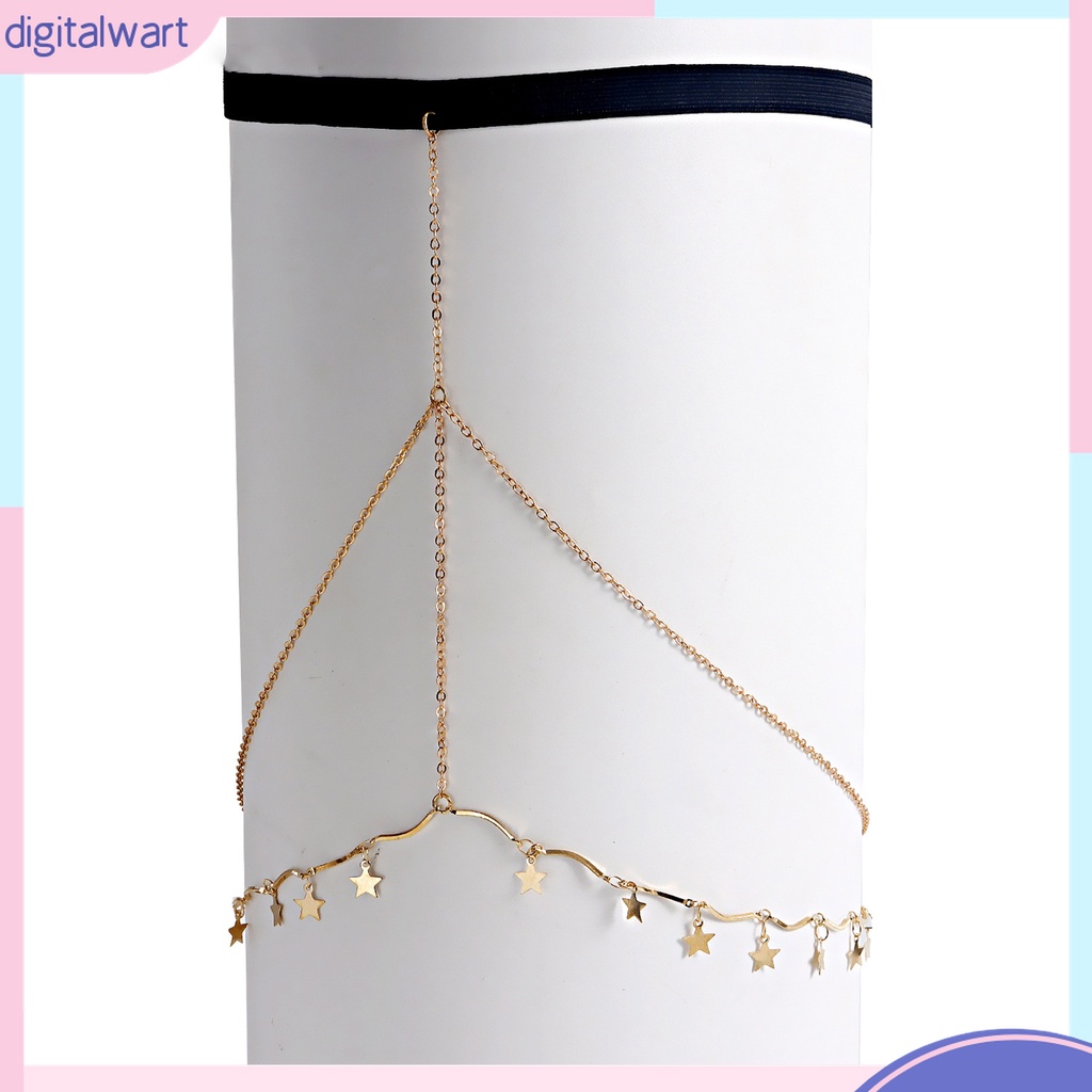 {digitalwart} Dây Xích Cơ Thể Nhiều Lớp Tua Rua Bắt Mắt Hình Học Có Thể Điều Chỉnh Trang Trí Đầm Quyến Rũ Cho Nữ Chuỗi Đeo Đùi Đi Biển