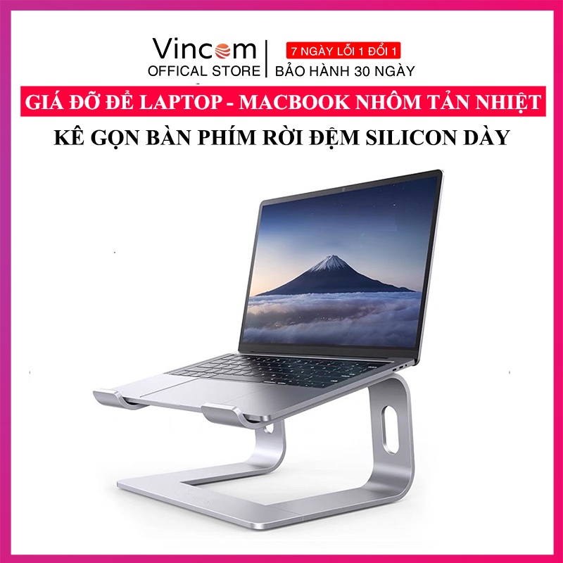 Giá Đỡ Để Laptop Stand Notebook Macbook Máy Tính Hợp Kim Nhôm Có Thể Tháo Rời Kiêm Đế Tản Nhiệt Laptop Để Bàn Cao Cấp