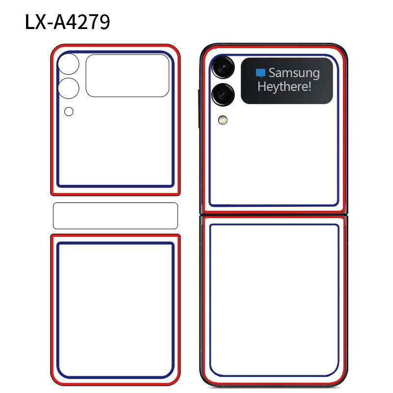 Miếng DáN NhiềU MàU ChốNg TrầY XướC Cho Samsung Galaxy Z Flip 4 3 Back + Bản Lề Galaxy Z Flip4 Flip3