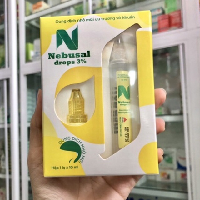 N Nebusal drops 3% Nhỏ mũi nghẹt mũi , sổ mũi , chảy nước mũi cho trẻ từ sơ sinh