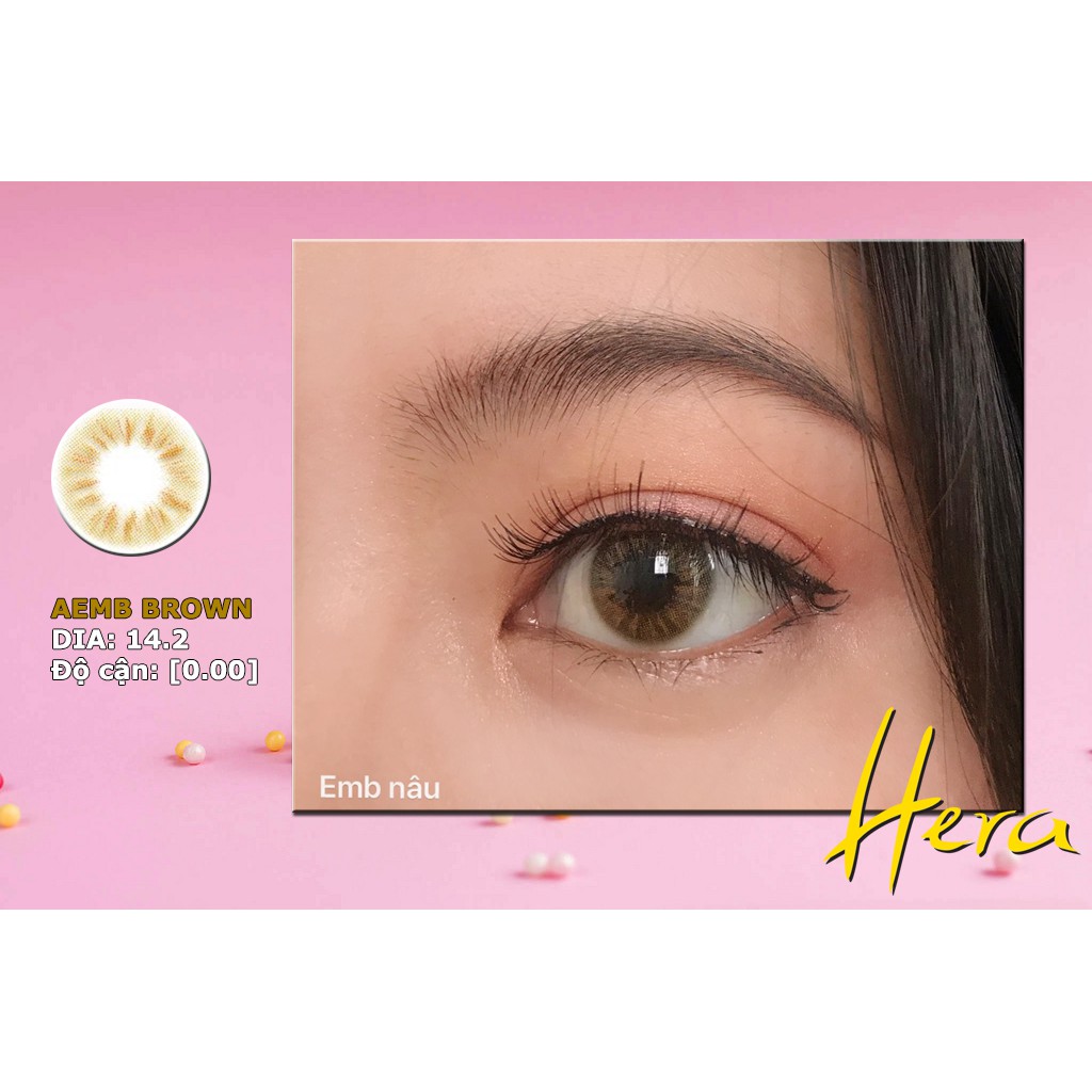 Lens 6 tháng AEMB Brown 0 độ - 14.2mm