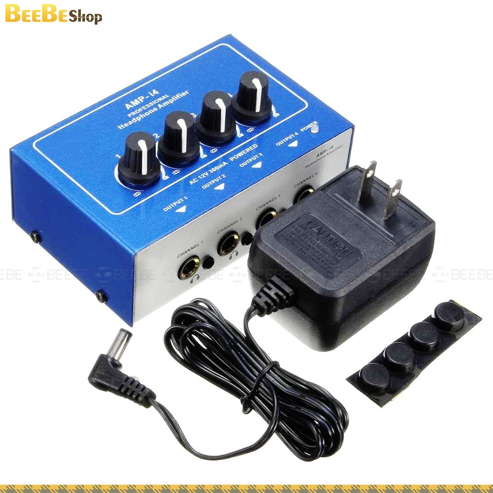 ICKB AMP I4 - Bộ Chia Tai Nghe Chuyên Nghiệp 4 Cổng Kép, Dùng Cho 8 Headphones