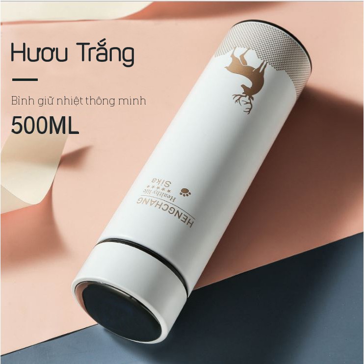 Bình nước giữ nhiệt Hươu phủ carbon đẳng cấp - GD161