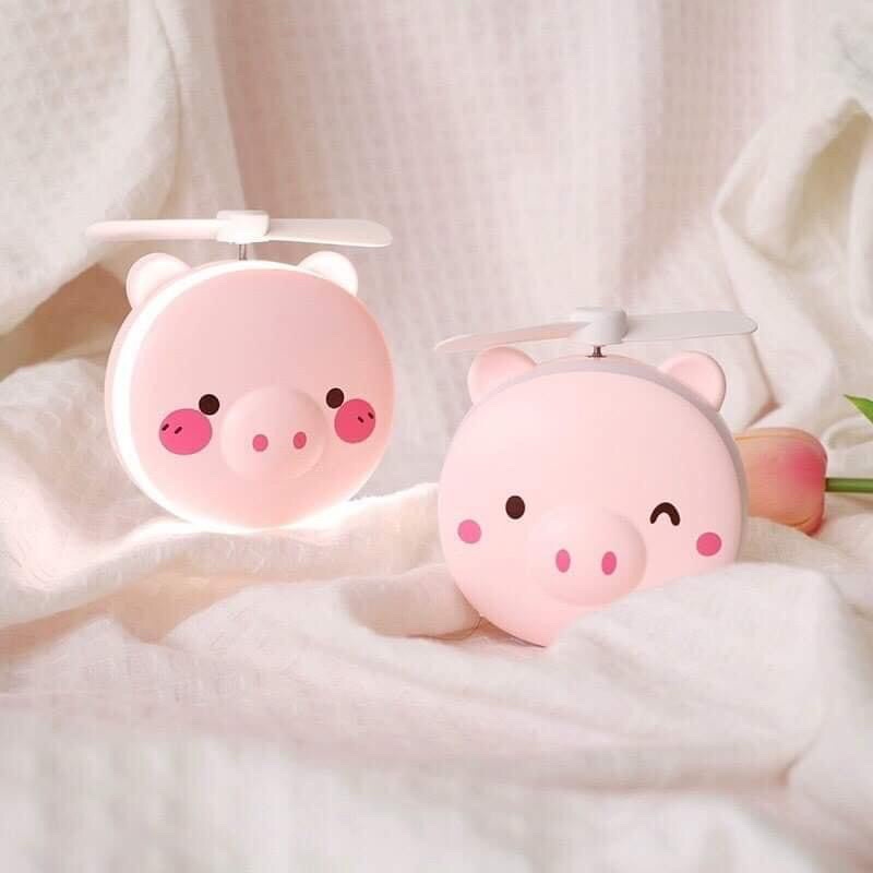 GƯƠNG TRANG ĐIỂM CẦM TAY 3 IN 1 HÌNH CON HEO