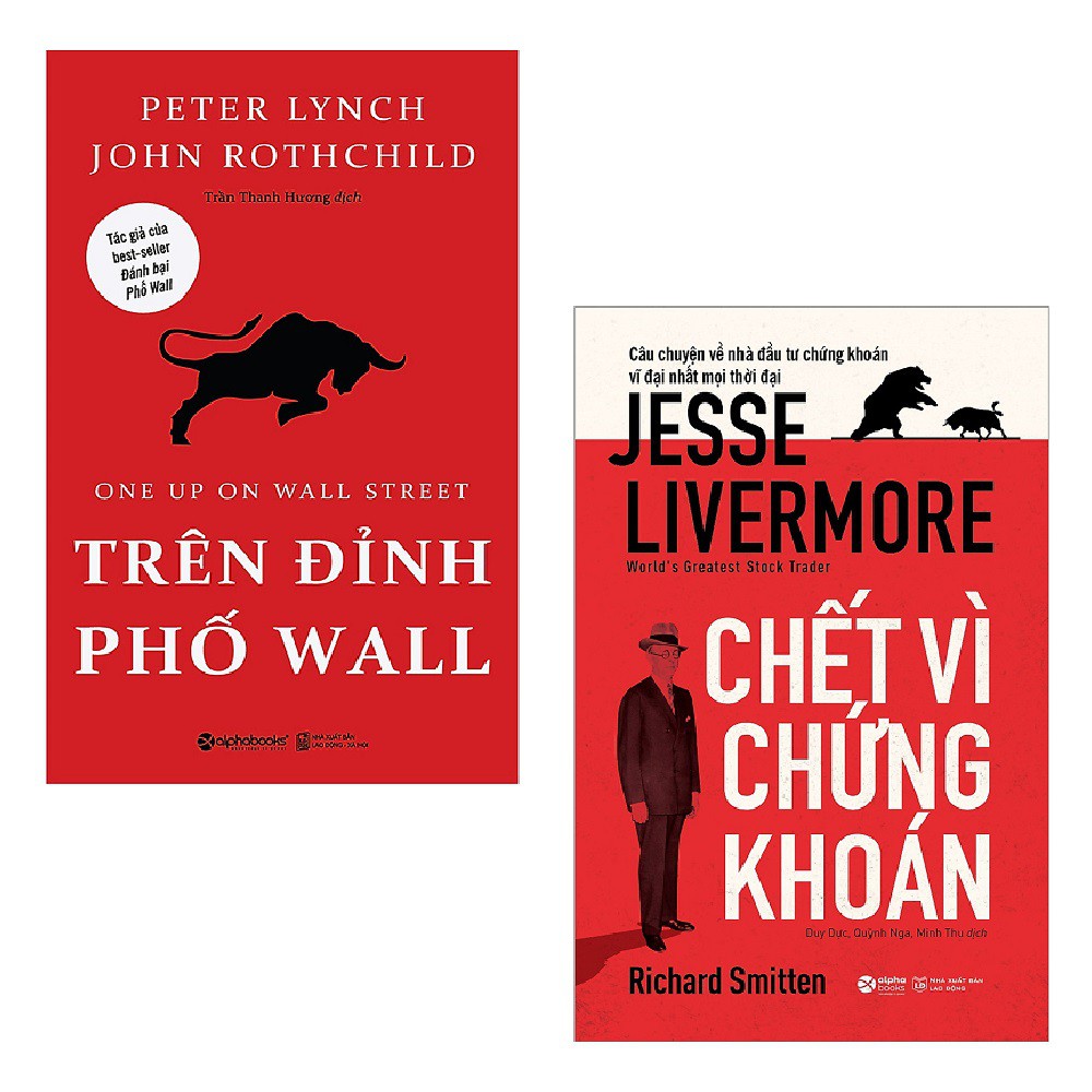 Sách Alphabooks - Combo 2 cuốn Trên Đỉnh Phố Wall + Chết Vì Chứng Khoán al