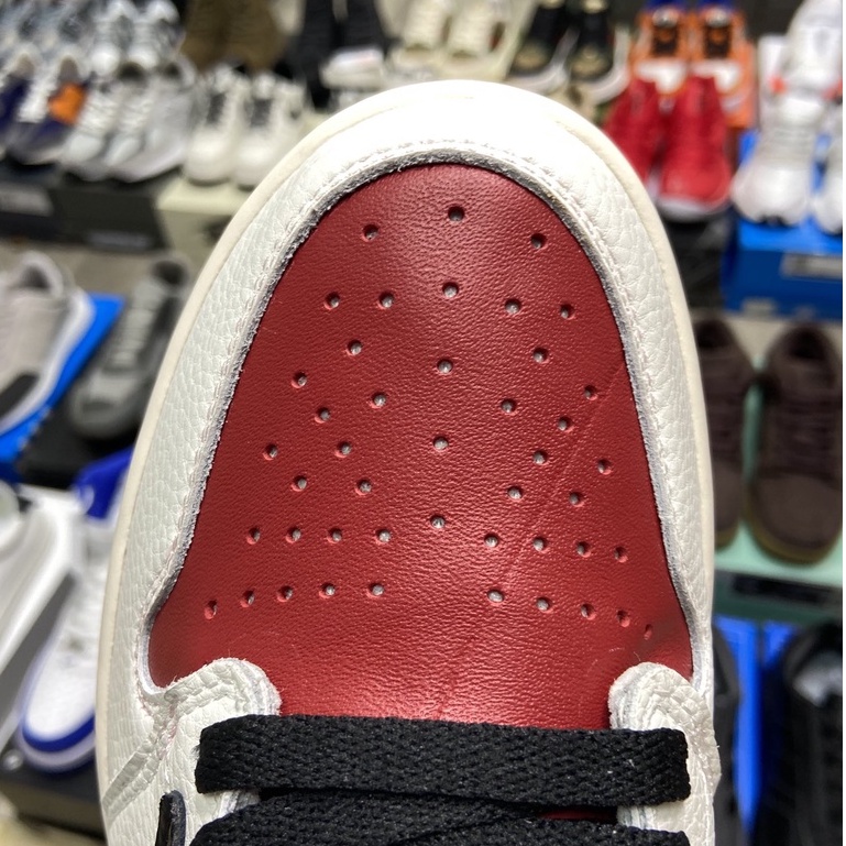 Giày Air Jordan 1 High " Travis Scott x Fragment Red "