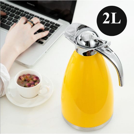 Bình giữ nhiệt dung tích lớn 2L cách nhiệt bền lâu, bình giữ nhiệt, ấm trà