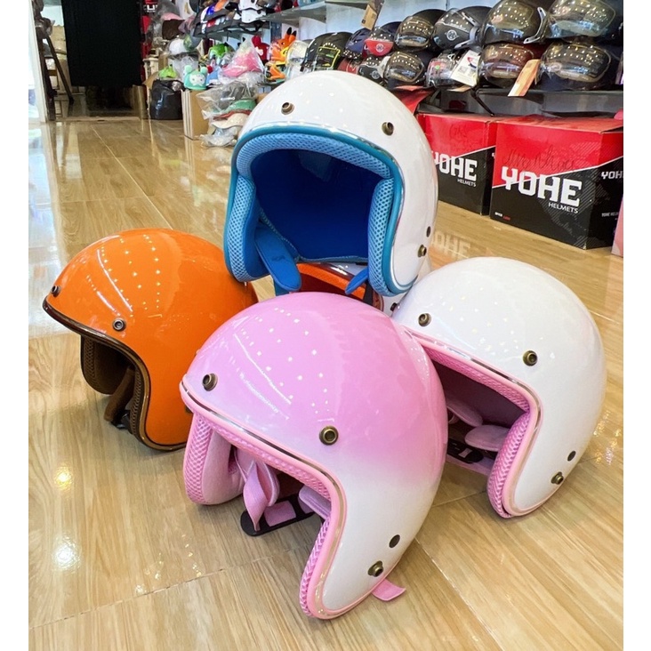 Nón Bảo Hiểm 3/4 Lót Bò Cao Cấp