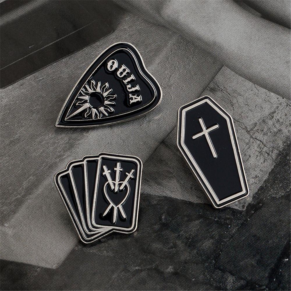 Ghim Cài Áo Hình Phù Thủy Hoạt Hình Tráng Men Phong Cách Gothic Punk