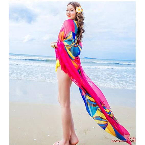 Áo Khoác Ngoài Bikini In Hoa Quyến Rũ | BigBuy360 - bigbuy360.vn