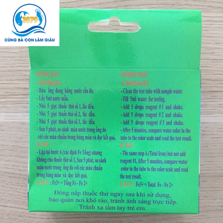 TEST KIT Fe2+/Fe3+ - TEST PHÈN TMS