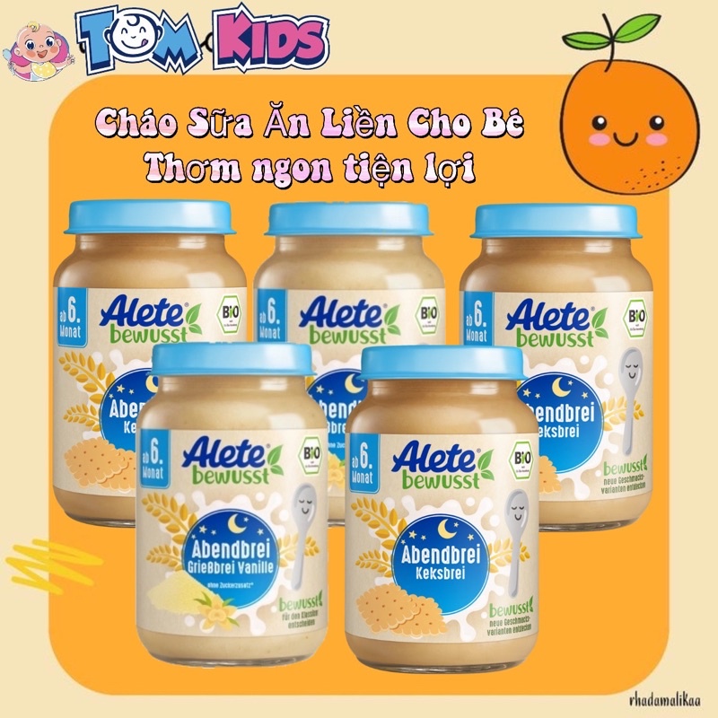 [CÓ SẴN ]Hủ Cháo Dinh Dưỡng Ăn Liền Babydream - alete (Hàng Đức ) date 03/2023