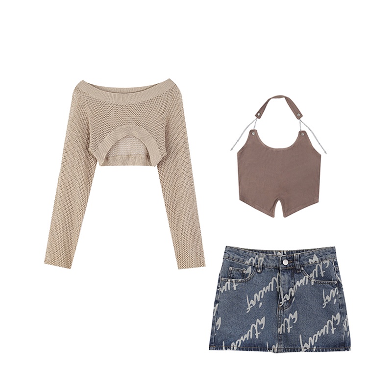 QADCOL Áo Hai Dây Ngắn Dáng Rộng Thời Trang Mùa Hè Hàng Mới Dành Cho Bạn Gái