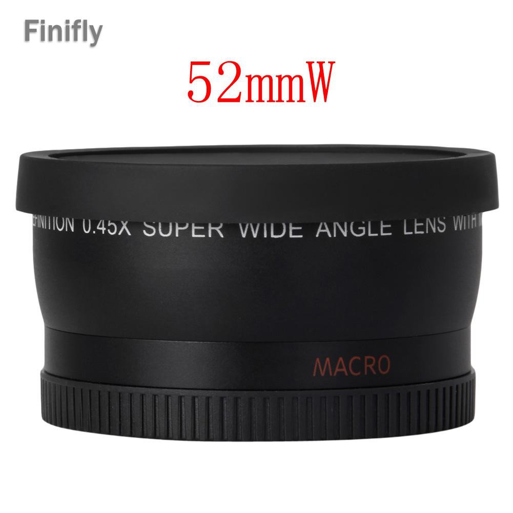 Ống Kính Góc Rộng 0.45x 52mm Cho Máy Ảnh Nikon 18-55mm 55-200mm 50mm