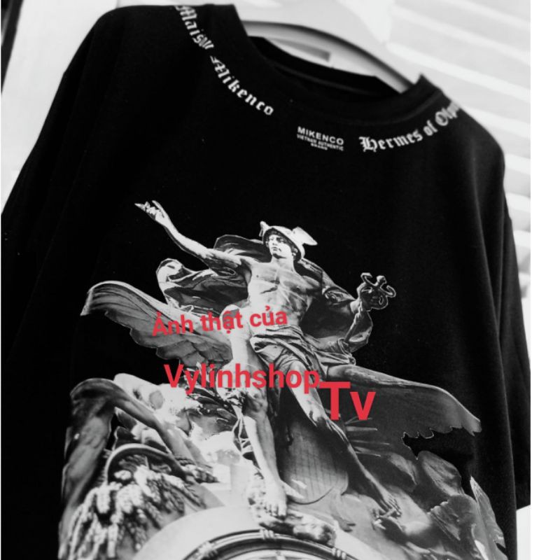 Áo thun nam 🔥VYLINHSHOP 🔥 áo phông cotton co giãn nhẹ mát hút mồ hôi hình tượng đá form rộng unisex màu đen