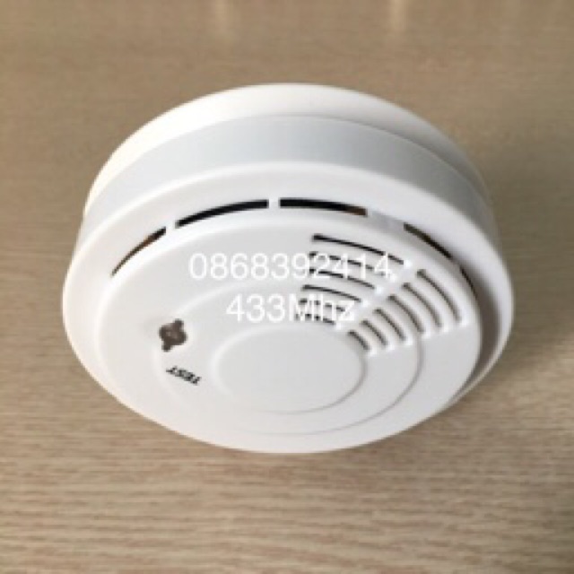 Cảm biến báo khói không dây 433Mhz cho báo động trung tâm và cmaera wifi