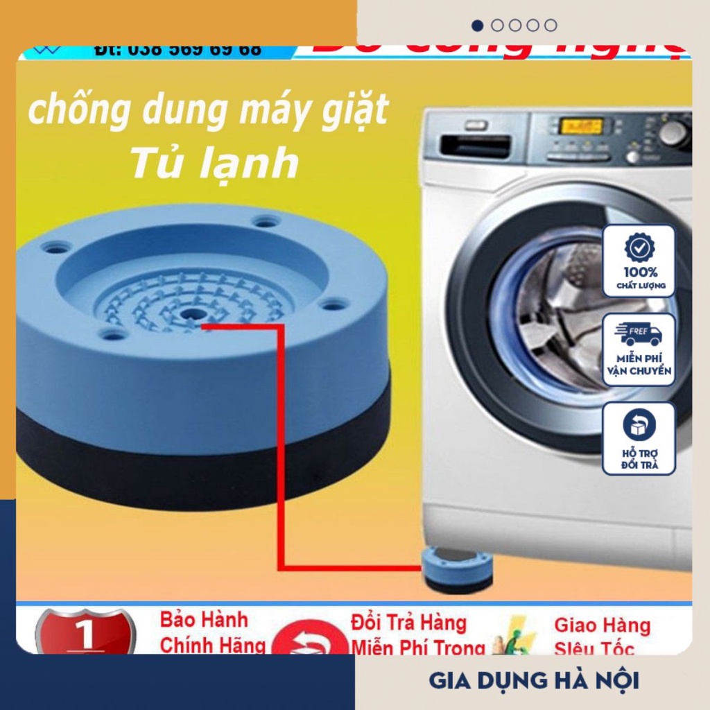 [Sẵn Hàng] Bộ Chống Dung Máy Giặt - Giá Đỡ - Kê Chân Tủ Lạnh Chống Trượt Chống Sốc Tiện Dụng ^^