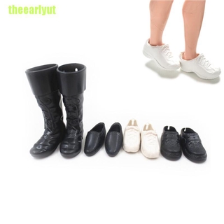 theearlyut 4 Pairs/Set Dolls Cusp Shoes Sneakers Knee High Boots for Boyfriend Dolls