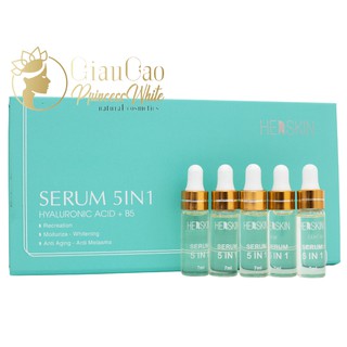 (MẪU MỚI) BỘ 5 LỌ SERUM HERSKIN PRINCESS WHITE 5IN1 CĂNG BÓNG, DƯỠNG TRẮNG DA HỘP 35ML