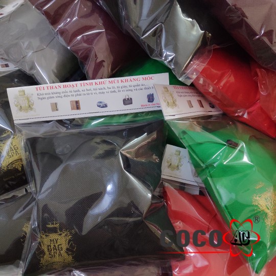 Túi Than Gáo Dừa 100% Hoạt Tính Khử Mùi Xe Hơi Sau 1 Đêm