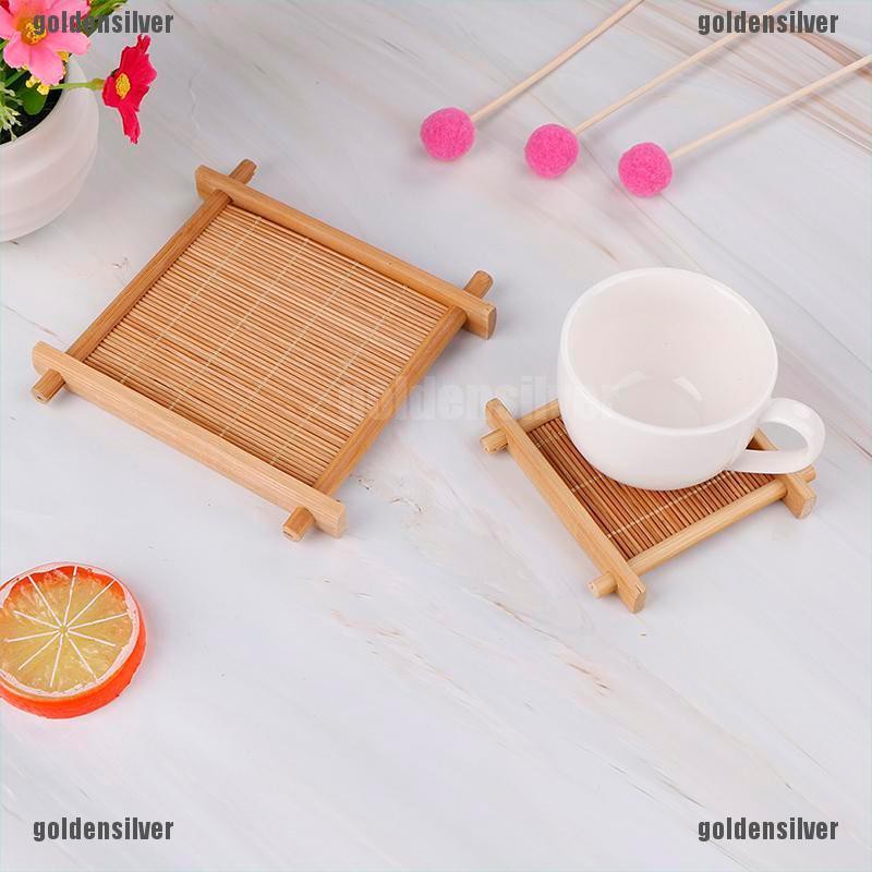 Đế Lót Cốc Trà Bằng Tre Tiện Dụng Cho Nhà Bếp
