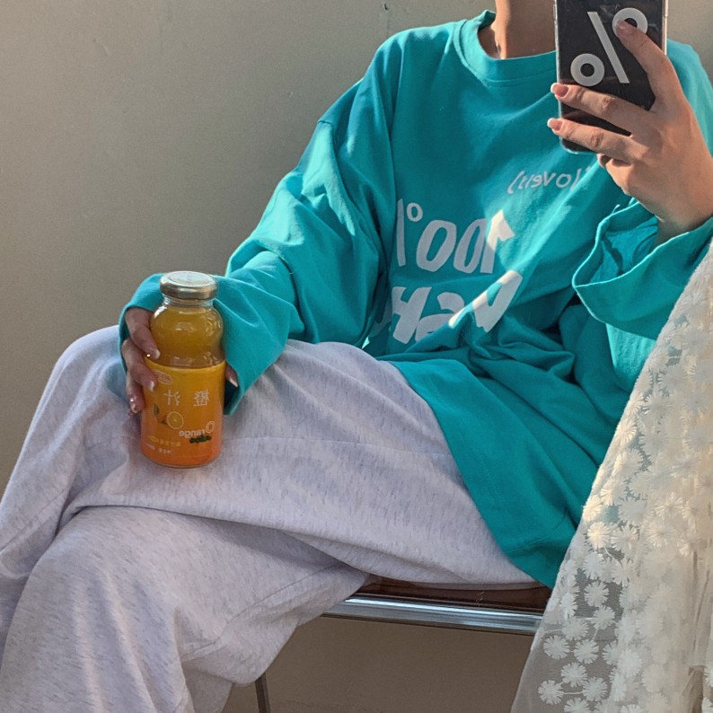 Áo thun tay dài in chữ phong cách Hàn Quốc hợp thời trang cho nữ | BigBuy360 - bigbuy360.vn