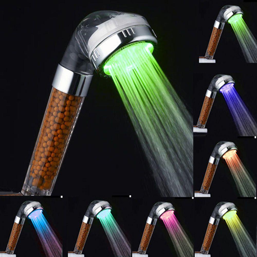 Vòi Hoa Sen Tích Hợp Đèn LED RGB Áp Suất Cao Tiện Dụng Cho Nhà Tắm /