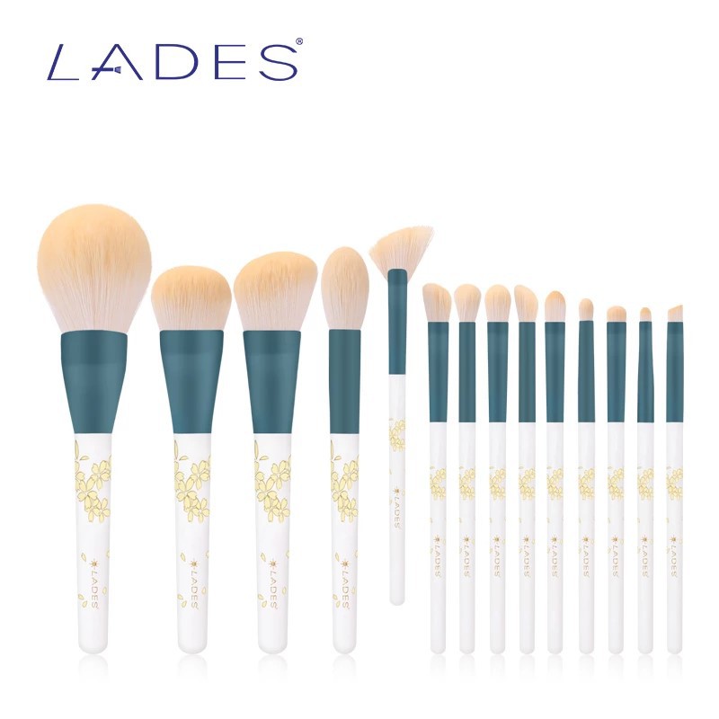Bộ Cọ Trang Điểm Lades Màu Trắng Sang Trọng 14 Cây