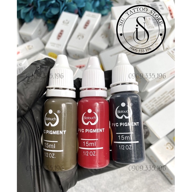 Mực tập xăm biotouch, tập phun, học phun xăm, tập da giả