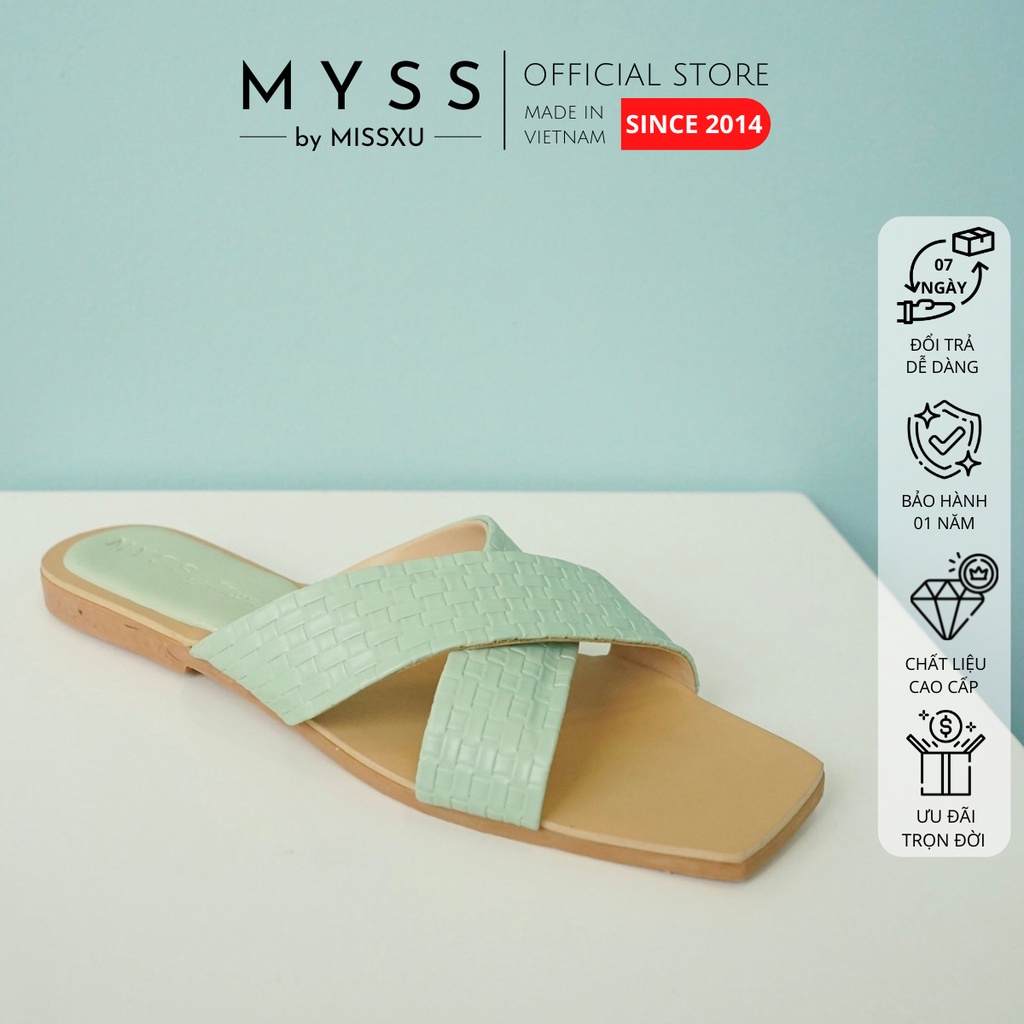 Dép nữ bệt bản chéo thời trang thương hiệu MYSS - DE69