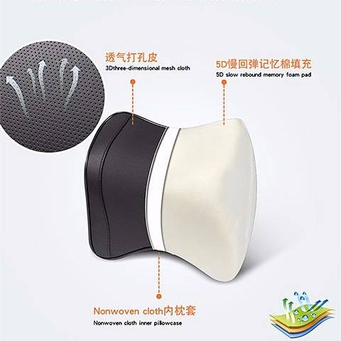 Automotive Headrest Neck Pillow Pillow Car Pillow Car Neck Pillow Car Interior Supplies Memory Foam Lumbar Support car accessories DiBX