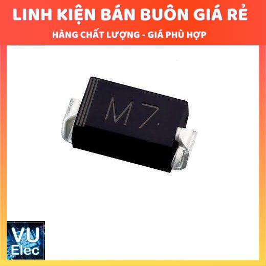 [Đi ốt chỉnh lưu] Diode M7 1N4007 SMD 1A 1000V (10c)