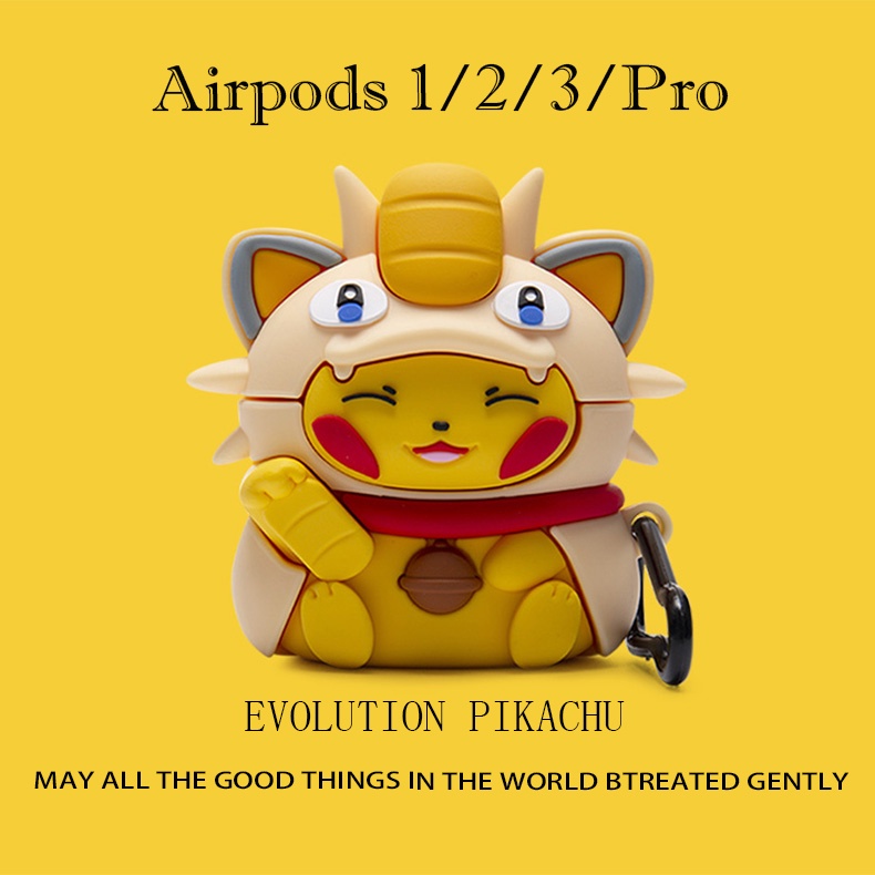 Vỏ Bảo Vệ Hộp Sạc Tai Nghe AirPods3 AirPods3 (3rd) 2021 2021 Họa Tiết Pokemon Dễ Thương