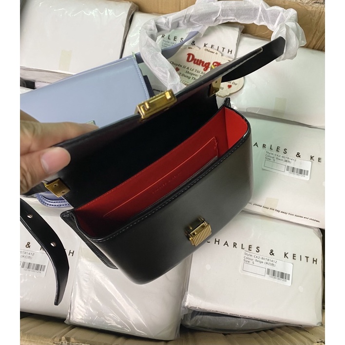 Túi Đeo Chéo Nữ Form Cứng Cáp Chất Da Mịn Láng