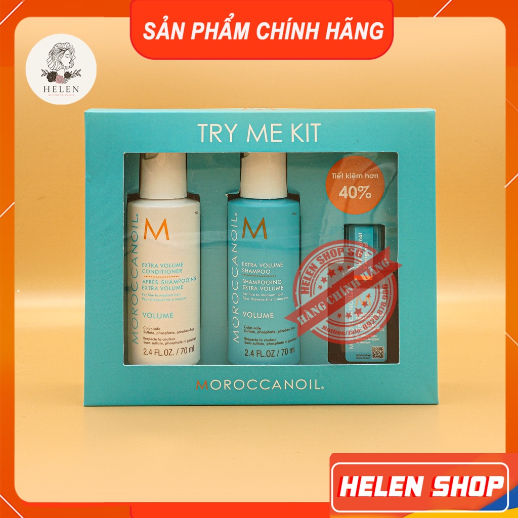 Dầu Gội Xả Tăng Phồng Tóc Moroccanoil VOLUME FREESHIP Dưỡng Ẩm, Phục Hồi Độ Ẩm, Phục Hồi Tóc, Chăm Sóc Tóc Chính Hãng