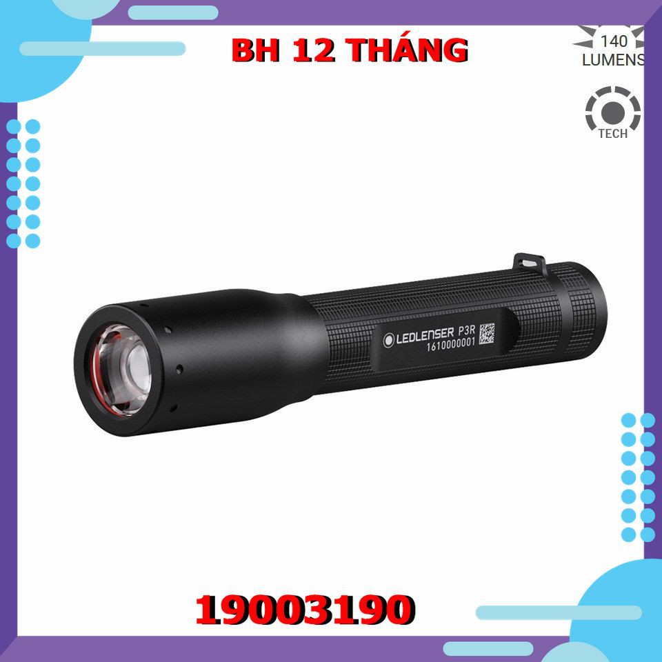 Đèn pin LedLenser P3R (Mới) - Made in Germany- Bảo hành 5 năm