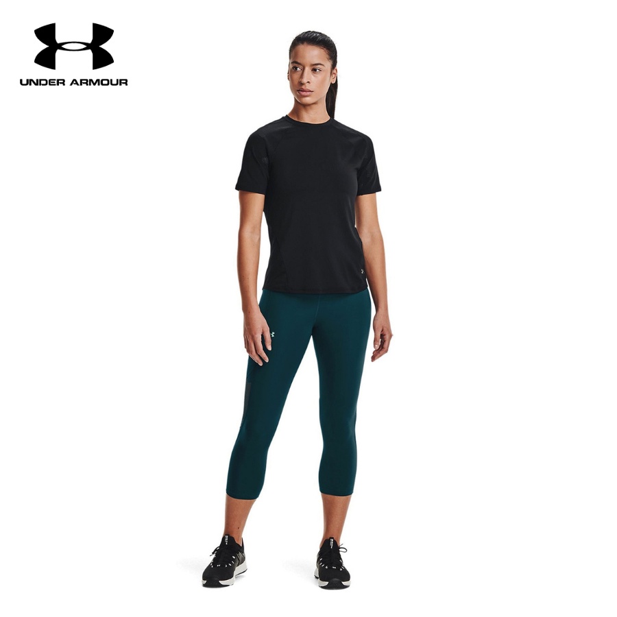 Quần legging thể thao nữ Under Armour RUSH™ No-Slip Waistband Vent - 1365357-463